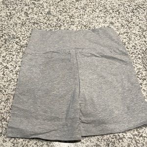 Grey yoga shorts